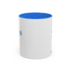 RE's Focus/RE Blue Cross Colorful Mugs, 11oz