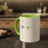 RE's Focus/RE Green Cross Colorful Mugs, 11oz