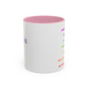 RE's Honesty/RE Pink Cross Colorful Mugs, 11oz