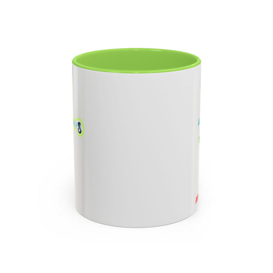 RE's Focus/RE Green Cross Colorful Mugs, 11oz
