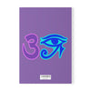 RE's Blue/Lavender Logo Purple Softcover Notebook, A5