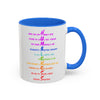 Blue RE's Humbleness Colorful Mugs, 11oz