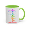 RE's Success/RE Green Cross Colorful Mugs, 11oz
