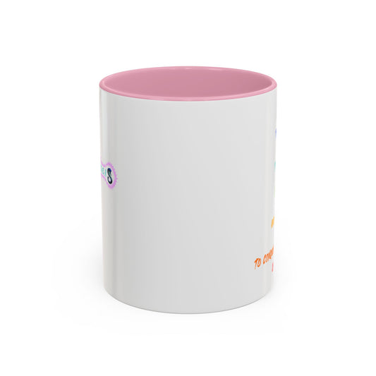 RE's Start/RE Pink Cross Colorful Mugs, 11oz