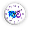 Blue,Lavender/Pink RE Logo Wall Clock