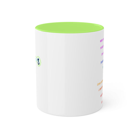 RE's Humbleness/Green Cross Colorful Mugs, 11oz