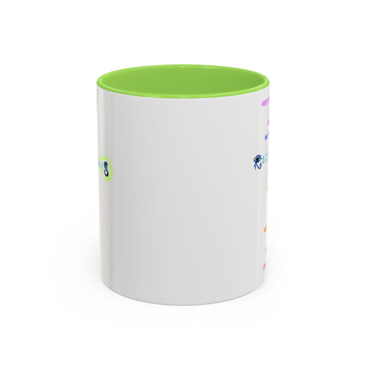 RE's Mission Statement/Green Cross Colorful Mugs, 11oz