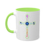 RE's Destiny/RE Green Cross Colorful Mugs, 11oz