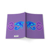 RE's Blue/Lavender Logo Purple Softcover Notebook, A5