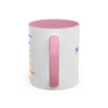 RE's Honesty/RE Pink Cross Colorful Mugs, 11oz