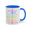 RE Forgive/RE Blue Cross Colorful Mugs, 11oz