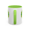 RE Green Lotus Flower Colorful Mugs, 11oz