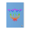 RE's Blue/Lavender Logo Light Blue Softcover Notebook, A5