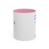 RE's Success/RE Pink Cross Colorful Mugs, 11oz
