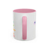 RE's Focus/RE Pink Cross Colorful Mugs, 11oz