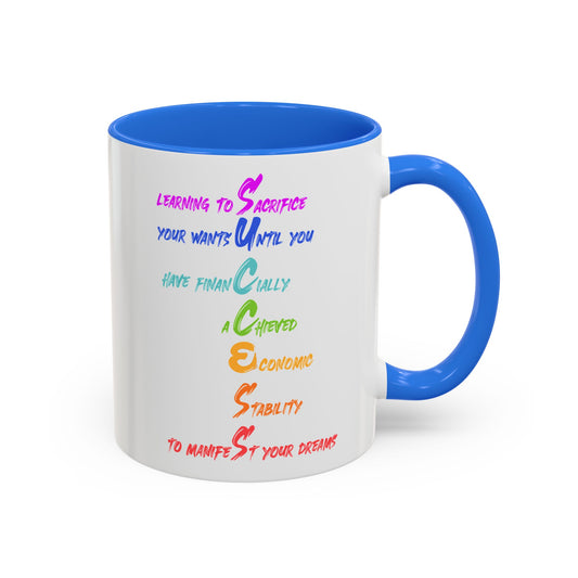 RE's Success/RE Blue Cross Colorful Mugs, 11oz