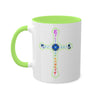 RE's Humbleness/Green Cross Colorful Mugs, 11oz