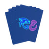 RE Blue/ Lavender Logo Poker Cards