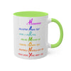 RE's Harmony/RE Green Cross Colorful Mugs, 11oz