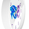 Blue,Lavender/Pink RE Logo Wall Clock