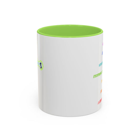 RE's Destiny/RE Green Cross Colorful Mugs, 11oz