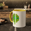 RE Green Lotus Flower Colorful Mugs, 11oz