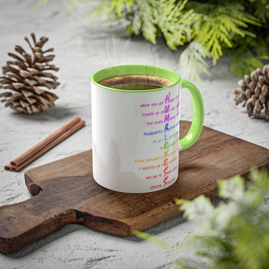 RE's Humbleness/Green Cross Colorful Mugs, 11oz