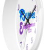 Blue,Lavender/Pink RE Logo Wall Clock