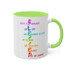 RE's Blessed/RE Green Cross Colorful Mugs, 11oz