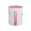 RE's Destiny/RE Pink Cross Colorful Mugs, 11oz
