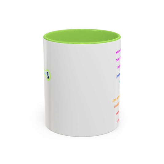RE's Humbleness/Green Cross Colorful Mugs, 11oz