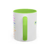 RE's Humbleness/Green Cross Colorful Mugs, 11oz