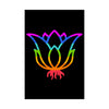Satin Poster - 7 Chakra Lotus Flower of Spiritual Alignment