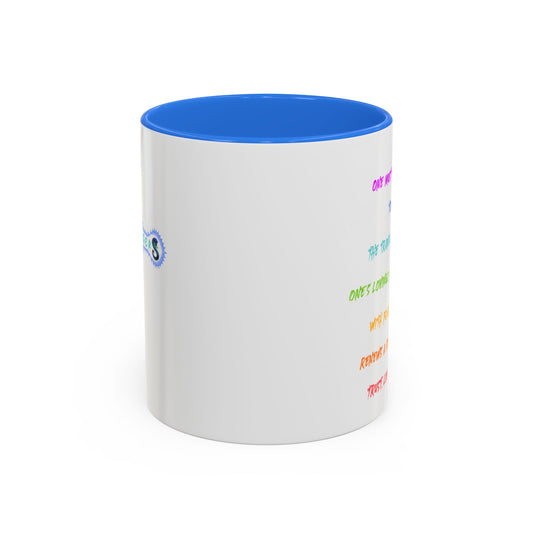 RE Forgive/RE Blue Cross Colorful Mugs, 11oz