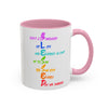 RE's Blessed/RE Pink Cross Colorful Mugs, 11oz
