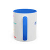 RE's Blessed/RE Blue Cross Colorful Mugs, 11oz