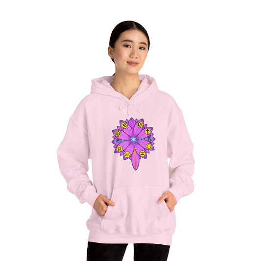 RE Purple Lotus Unisex Heavy Blend™ Hooded Sweatshirt