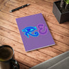 RE's Blue/Lavender Logo Purple Softcover Notebook, A5