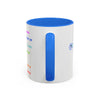 RE's Destiny/RE Blue Cross Colorful Mugs, 11oz