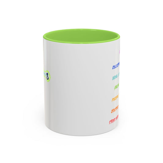 RE's Harmony/RE Green Cross Colorful Mugs, 11oz