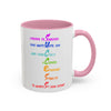 RE's Success/RE Pink Cross Colorful Mugs, 11oz
