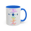 RE's Mission Statement/Blue Cross Colorful Mugs, 11oz