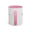 RE's Blessed/RE Pink Cross Colorful Mugs, 11oz