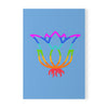 RE's Blue/Lavender Logo Light Blue Softcover Notebook, A5