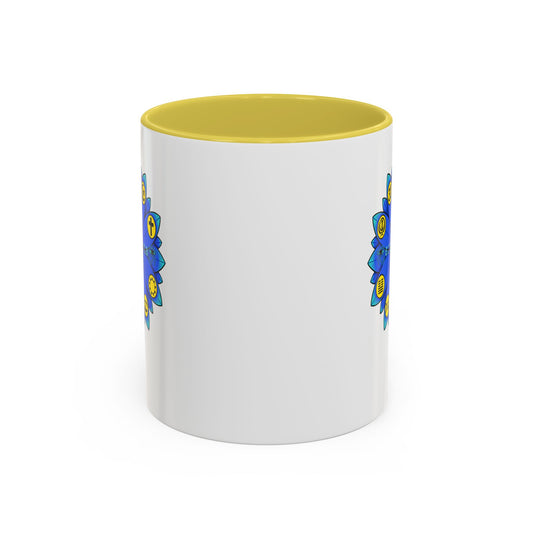 RE Blue Lotus Flower Colorful Mugs, 11oz