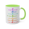 RE's Forgive/RE Green Cross Colorful Mugs, 11oz