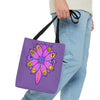 RE Light Purple/Lavender Lotus Tote Bag (AOP)