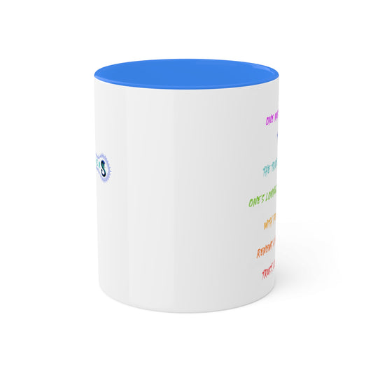 RE Forgive/RE Blue Cross Colorful Mugs, 11oz