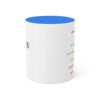 RE Forgive/RE Blue Cross Colorful Mugs, 11oz