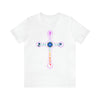 RE Reversed Lavender/Pink Flame Cross T-shirt